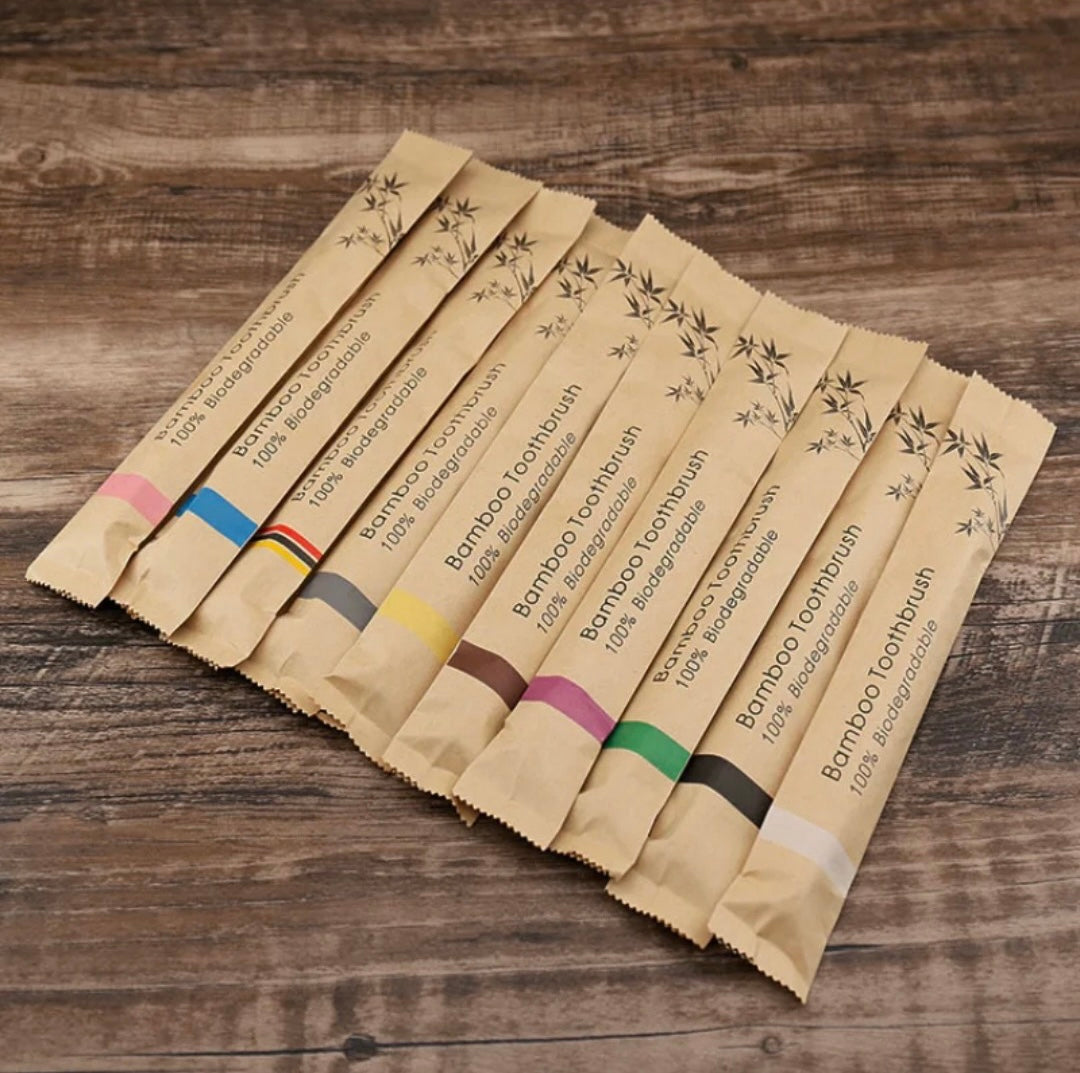 100 Customised Bamboo Toothbrushes