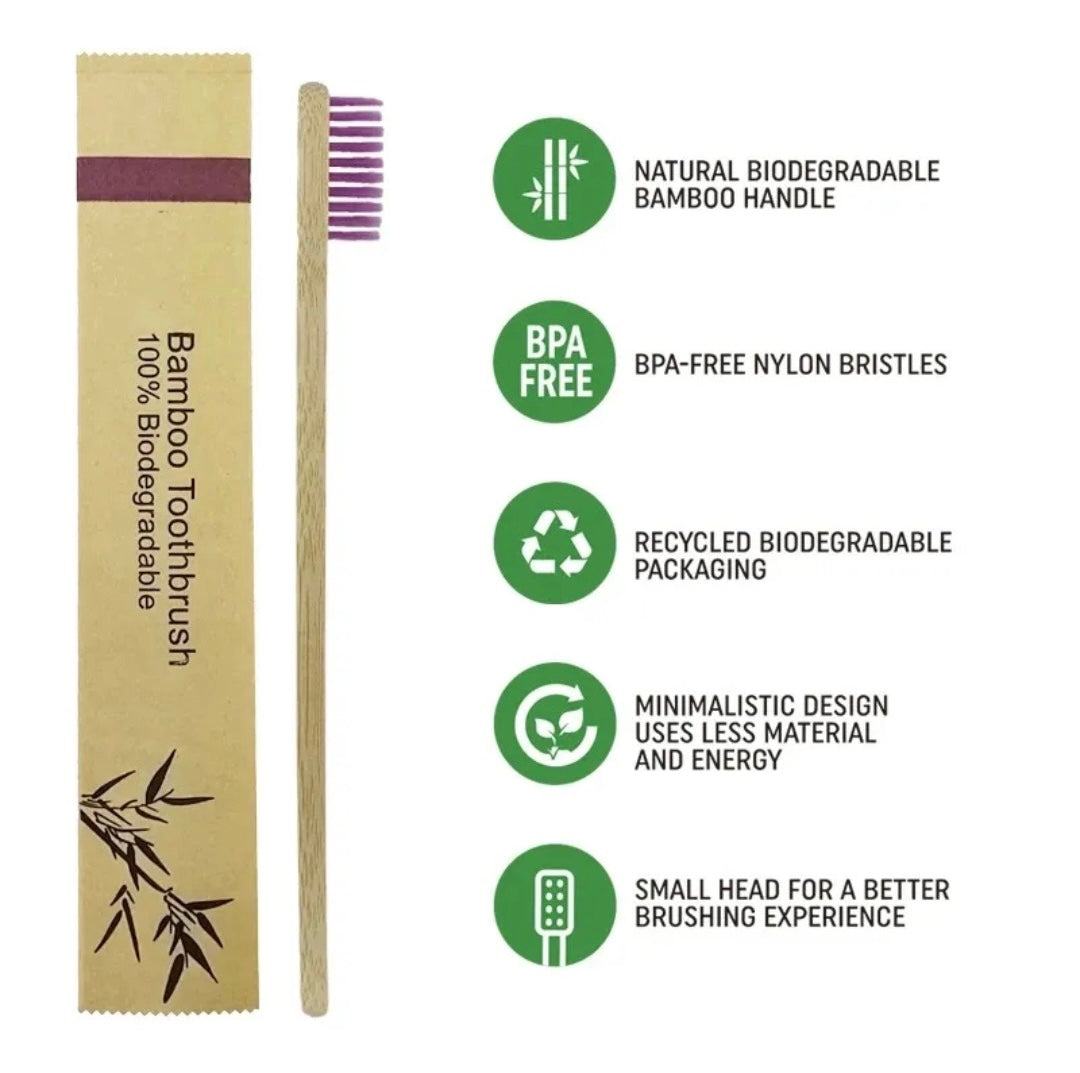 100 Customised Bamboo Toothbrushes